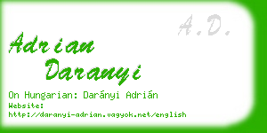 adrian daranyi business card